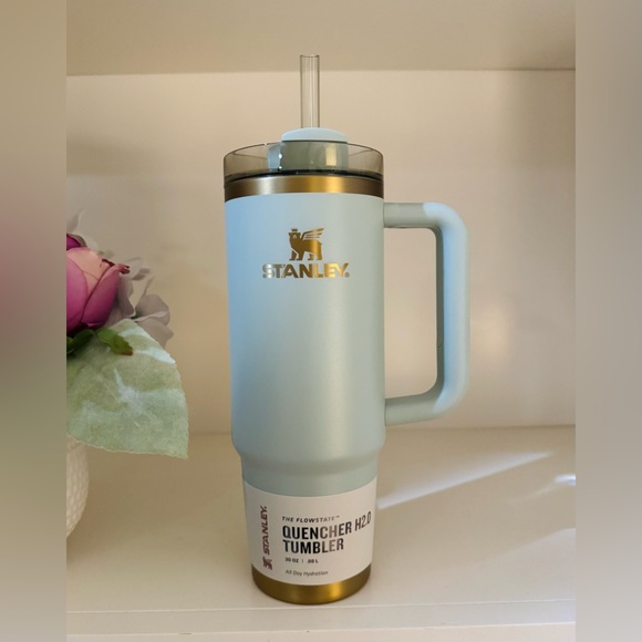 🎉LAST PIECE🎉Stanley 30 oz. Quencher H2.0 FlowState Tumbler Glided Celadon - Picture 2 of 14